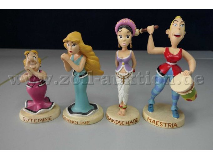 Plastoy Sammelfiguren "Asterix und seine Welt" Gesamtansicht von vorne