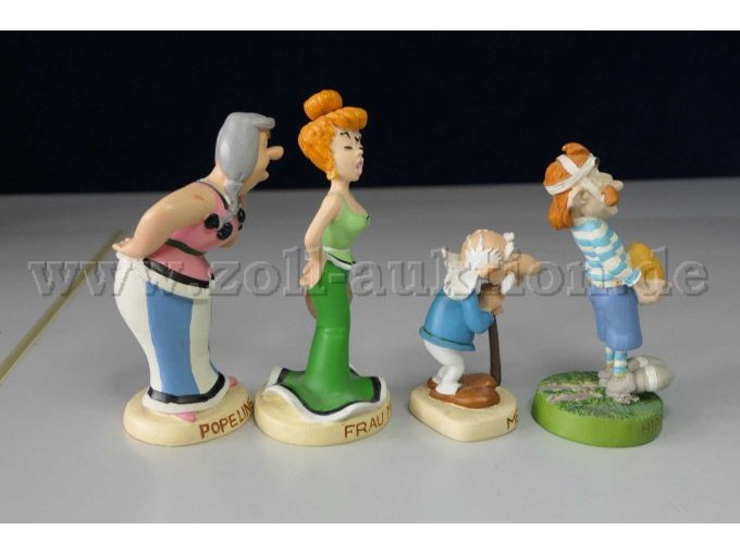 Plastoy Sammelfiguren "Asterix und seine Welt" Gesamtansicht von der rechten Seite