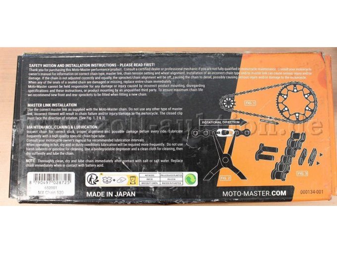 4 Premium MX Racing Chain V2 Gold 520 – foto 2 – kavel bij Zoll-Auktion, Aachen