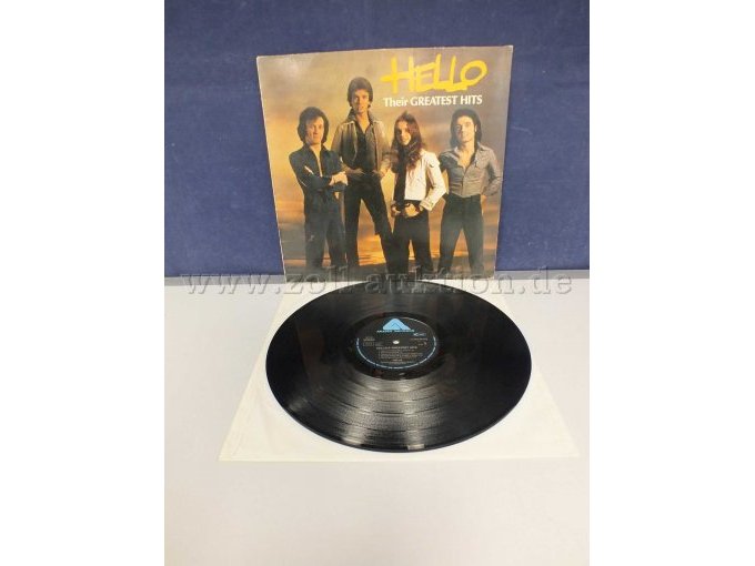 Detailansicht der LP "HELLO" ohne Hülle