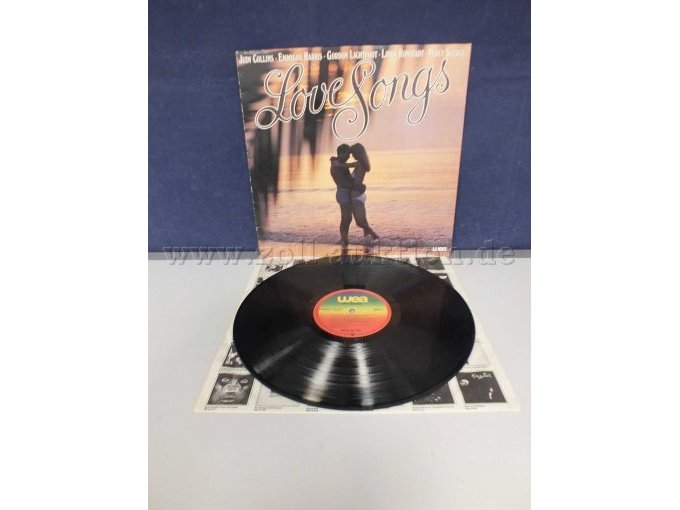 Detailansicht der LP "Love Songs" ohne Hülle