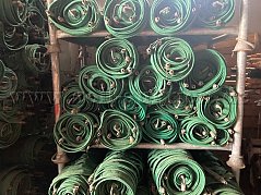 Schneezäune aufgerollt