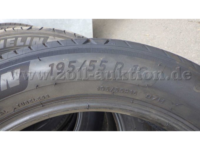 4 Sommerreifen Michelin Primacy, Größe 195/55 R16 87H – foto 2 – kavel bij Zoll-Auktion, Ulm