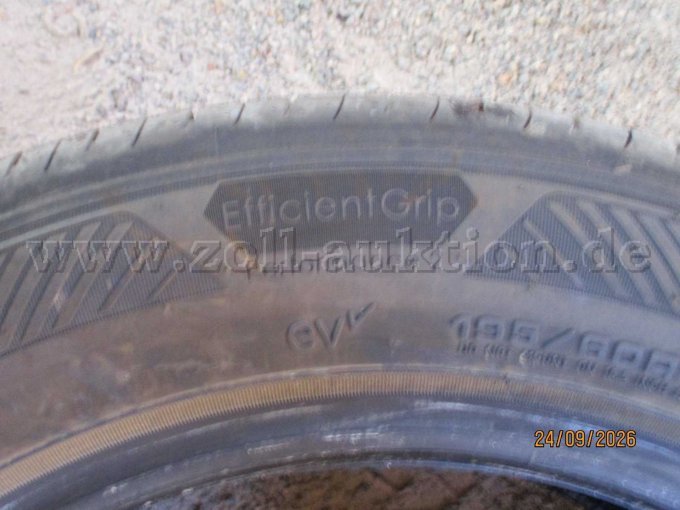 4 Sommerreifen neuwertig, Good Year, Efficient Grip, Perfomance 2 – foto 6 – kavel bij Zoll-Auktion, Ronnenberg