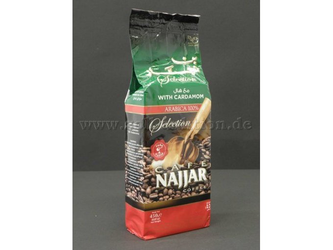 450g Najjar Arabischer Mokka mit Kardamom seitliche Ansicht