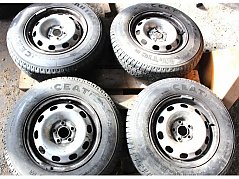 Außenansicht alle vier Felgen