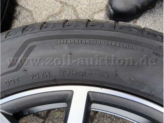 4 VW "Braga" Felgen original inkl. Sommerreifen, Größe 285/45 R20 108W – foto 5 – kavel bij Zoll-Auktion, Ratingen