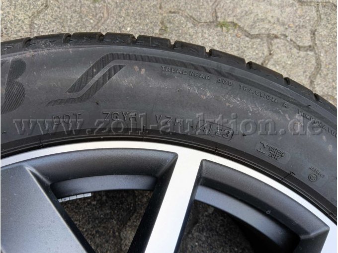 4 VW "Braga" Felgen original inkl. Sommerreifen, Größe 285/45 R20 108W – foto 9 – kavel bij Zoll-Auktion, Ratingen
