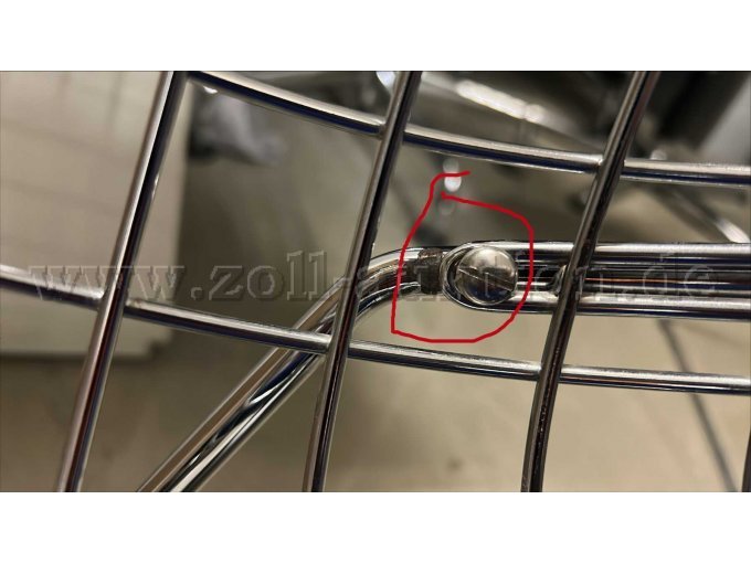 Abrieb durch De- und Montage des Stuhlkorbes