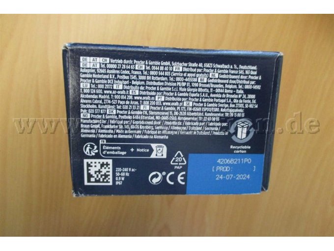 Beschreibung zu Unterseite von wiederaufladbare elektronische Zahnbürste Pro Series 1 von Oral-B