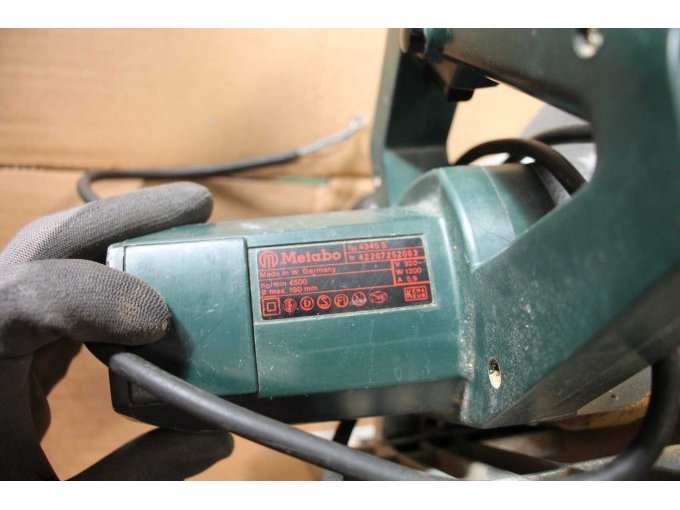 Sicht auf das Typenschild