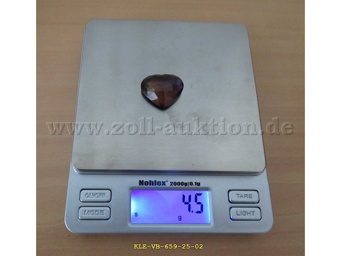 Gewicht synthetischer Edelstein Nr. 4 lila/violett