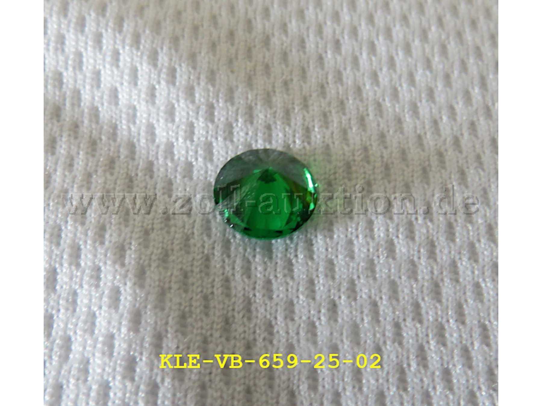 synthetischer Edelstein Nr. 3 grün