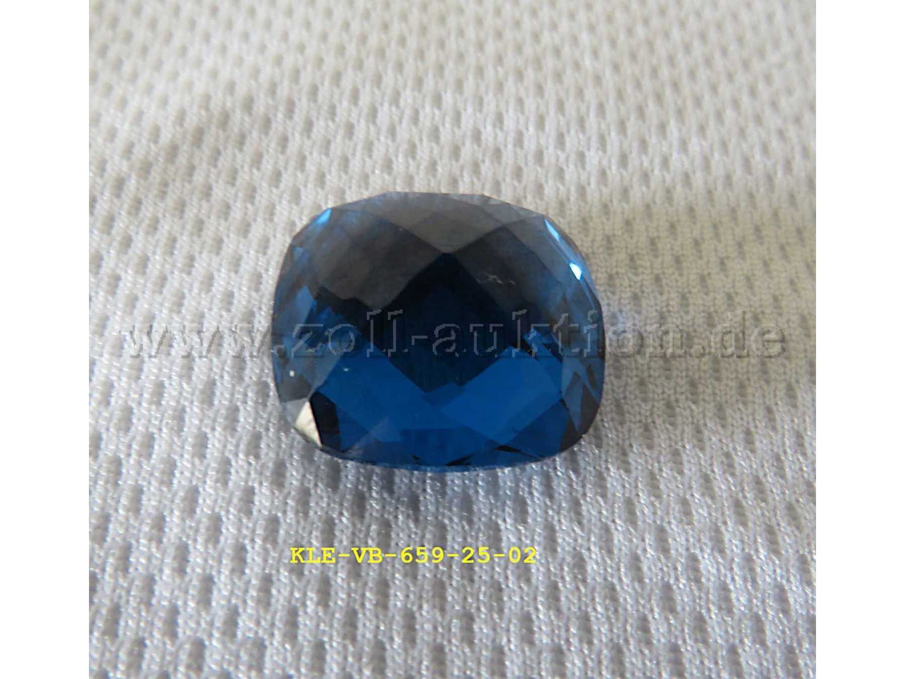 synthetischer Edelstein Nr. 1 blau