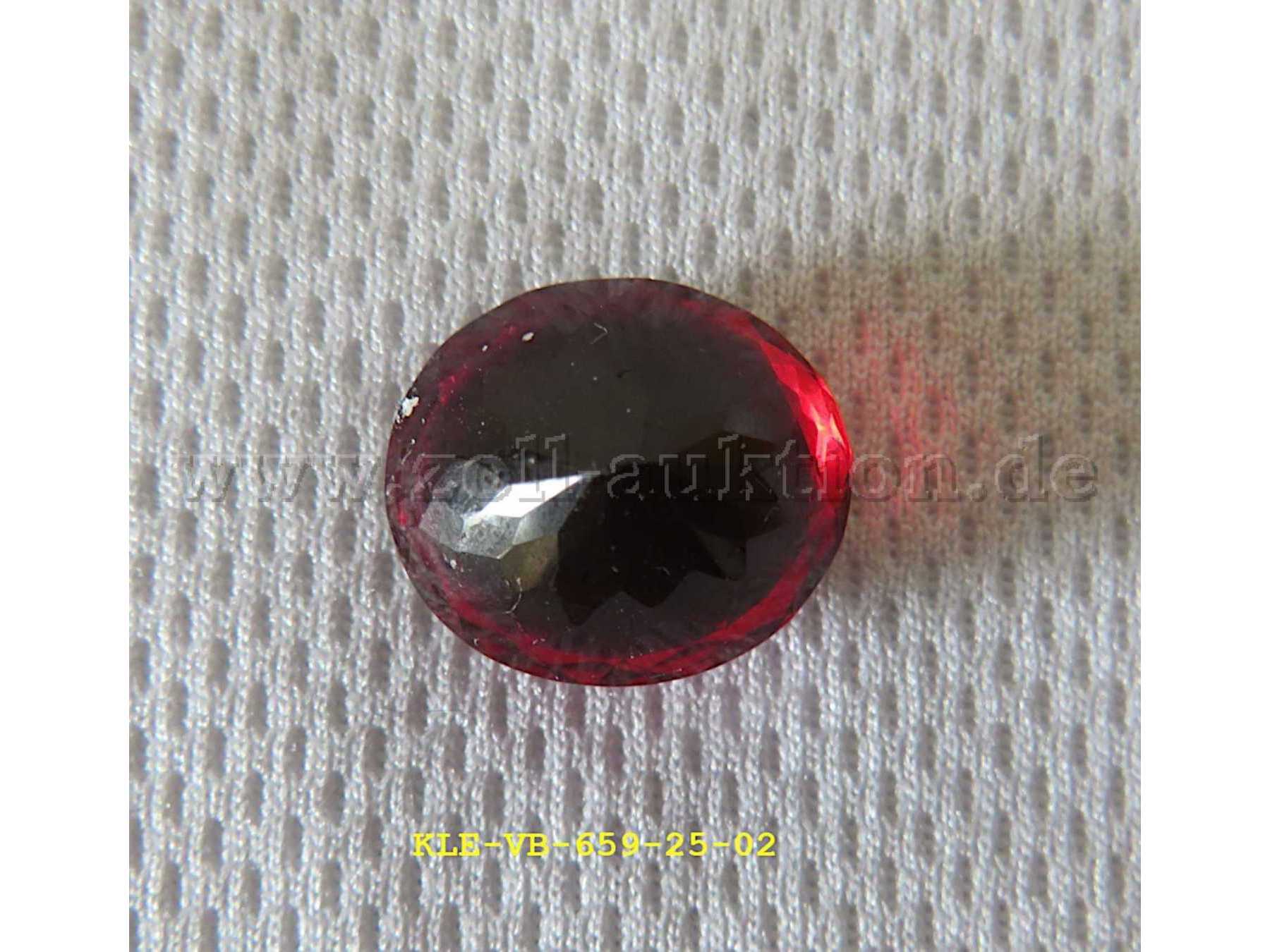 synthetischer Edelstein Nr. 2 rot