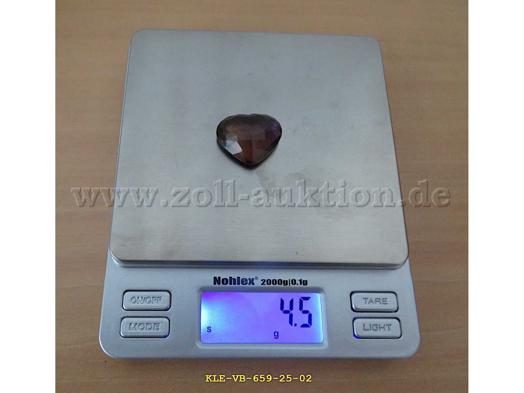 Gewicht synthetischer Edelstein Nr. 4 lila/violett