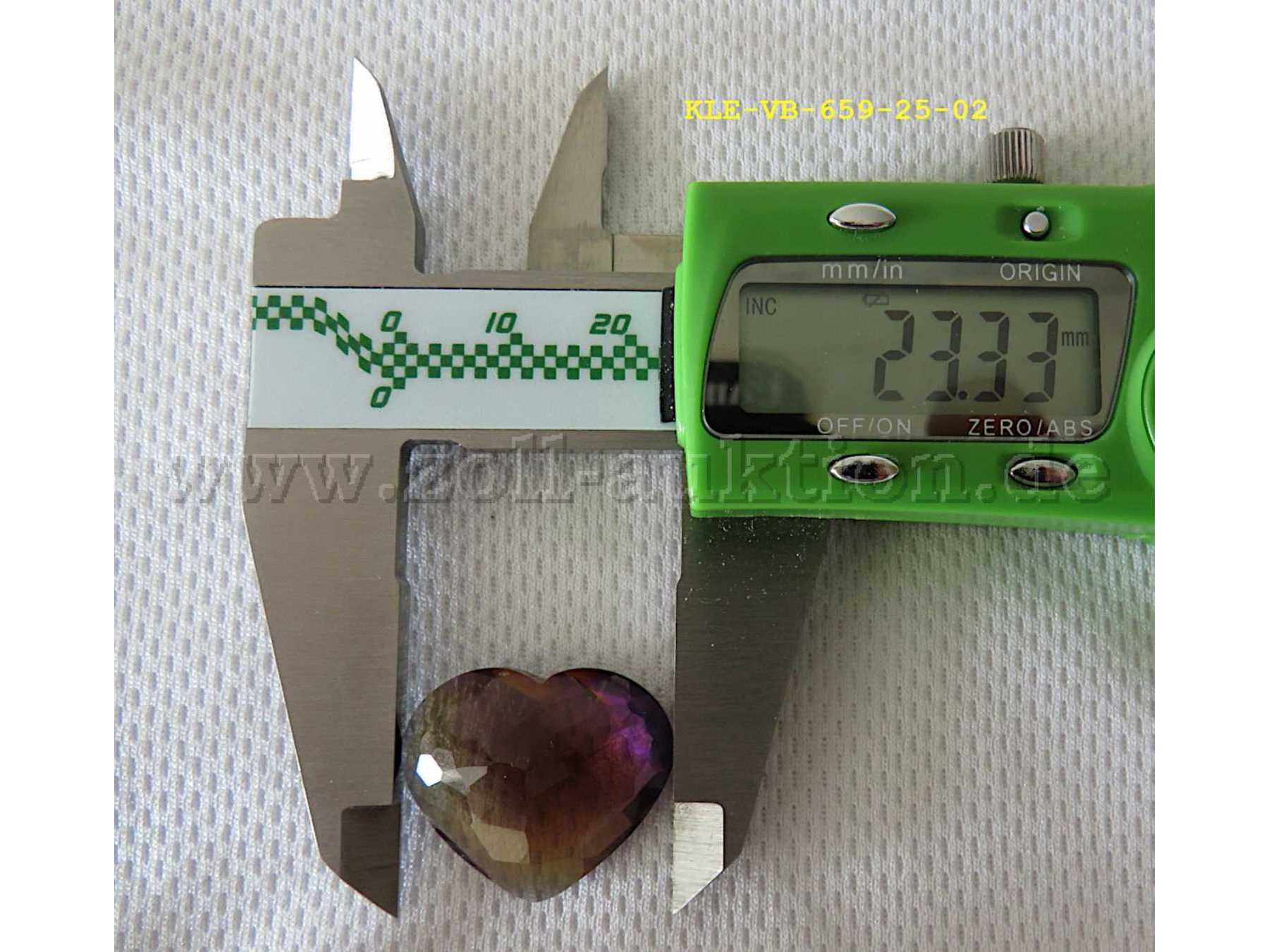 Durchmesser synthetischer Edelstein Nr. 4 lila/violett