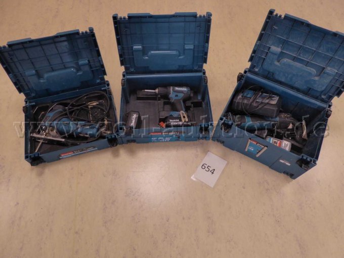 Stichsäge, Bohrschrauber, Ladegerät, Multicutter