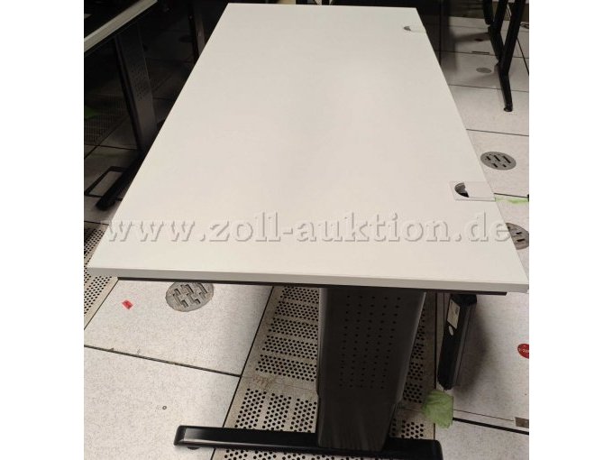 Kurbeltisch REISS - B160xT80, lichtgrau