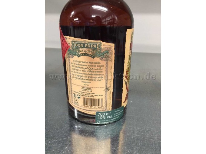 Ansicht Einzelflasche Rückseite