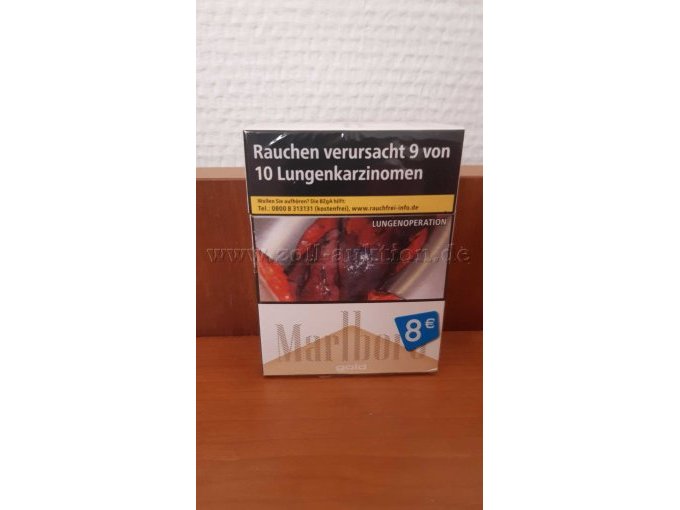 Einzelbild der Zigarettenschachtel Marlboro