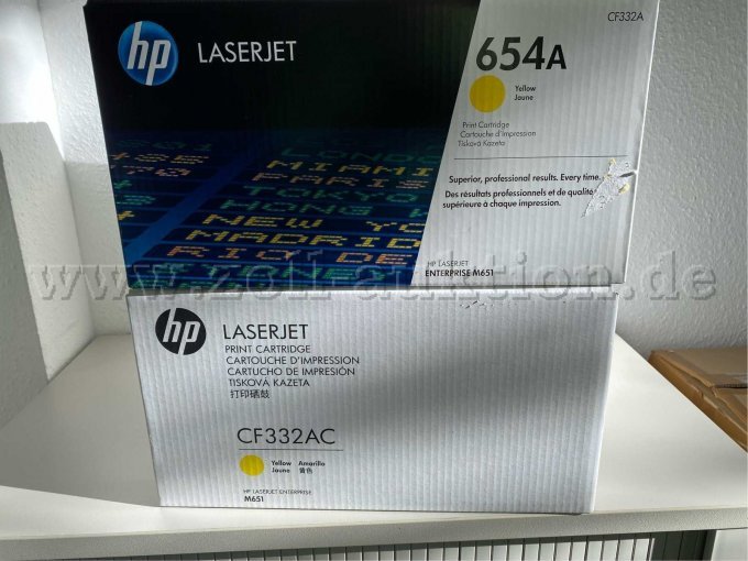 Toner: 654A & CF332AC
Farbe: Yellow