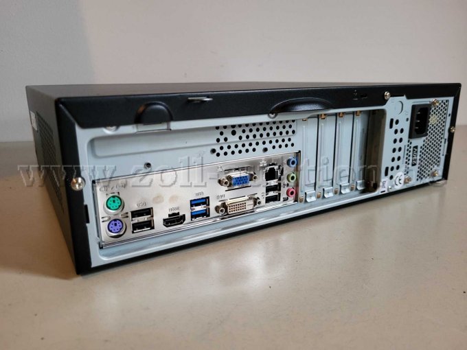PC von hinten inkl Anschlüsse