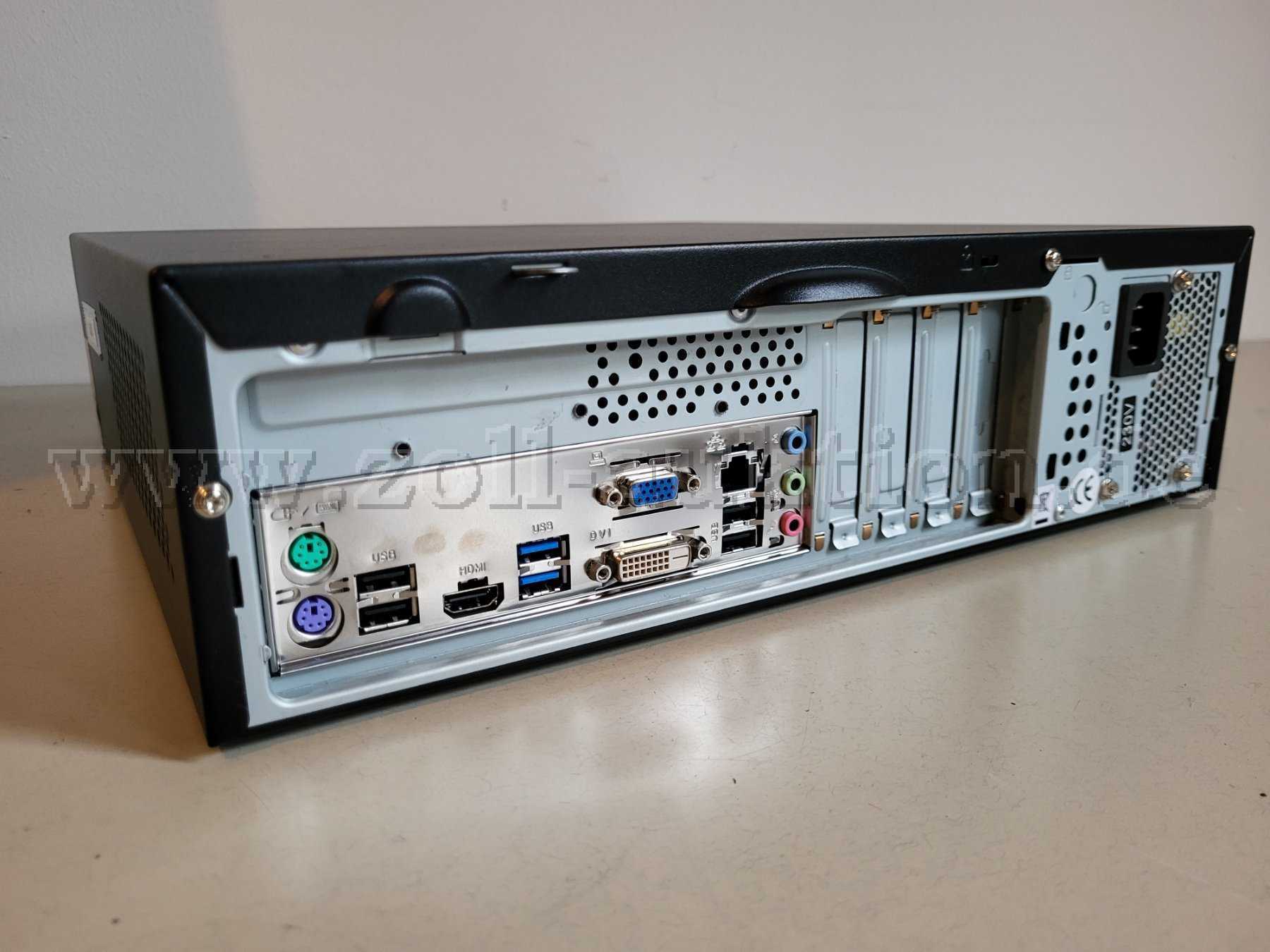 PC von hinten inkl Anschlüsse