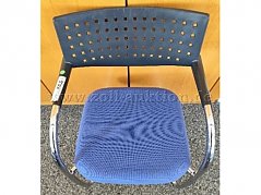 Schwingstuhl schwarz, blau