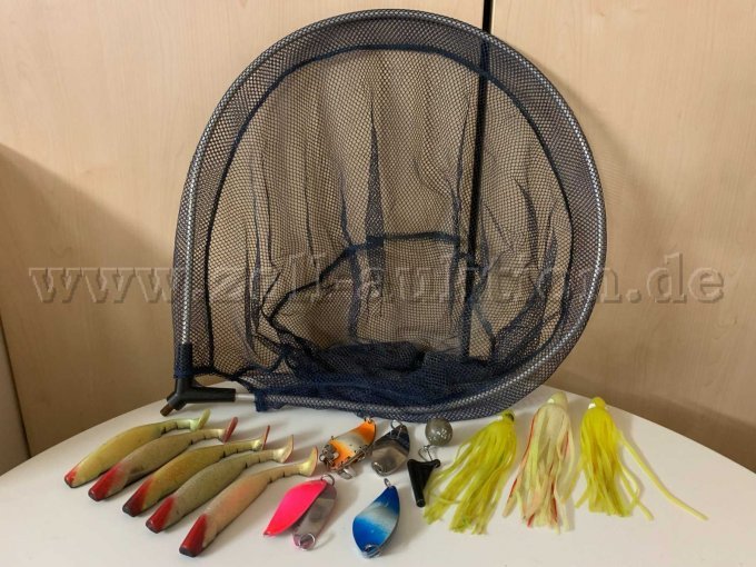Angelzubehör Teil 3: Kescher, Gummiköder, Glitzerköder, Bleigewicht