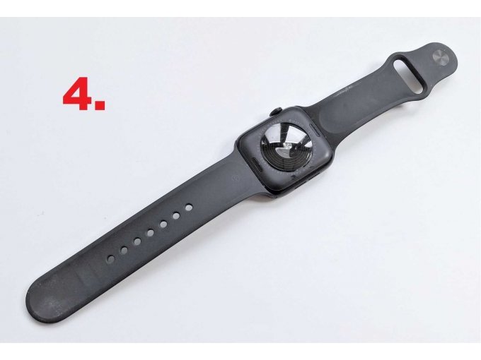 4. Apple Watch SE 2. Generation 44 mm GPS + Aluminium, Rückseite