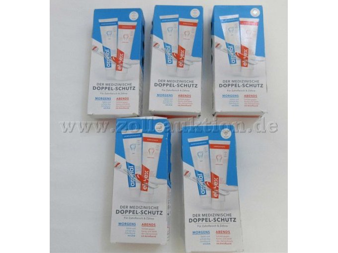 5 Packungen Zahnpasta Aronal und Elmes