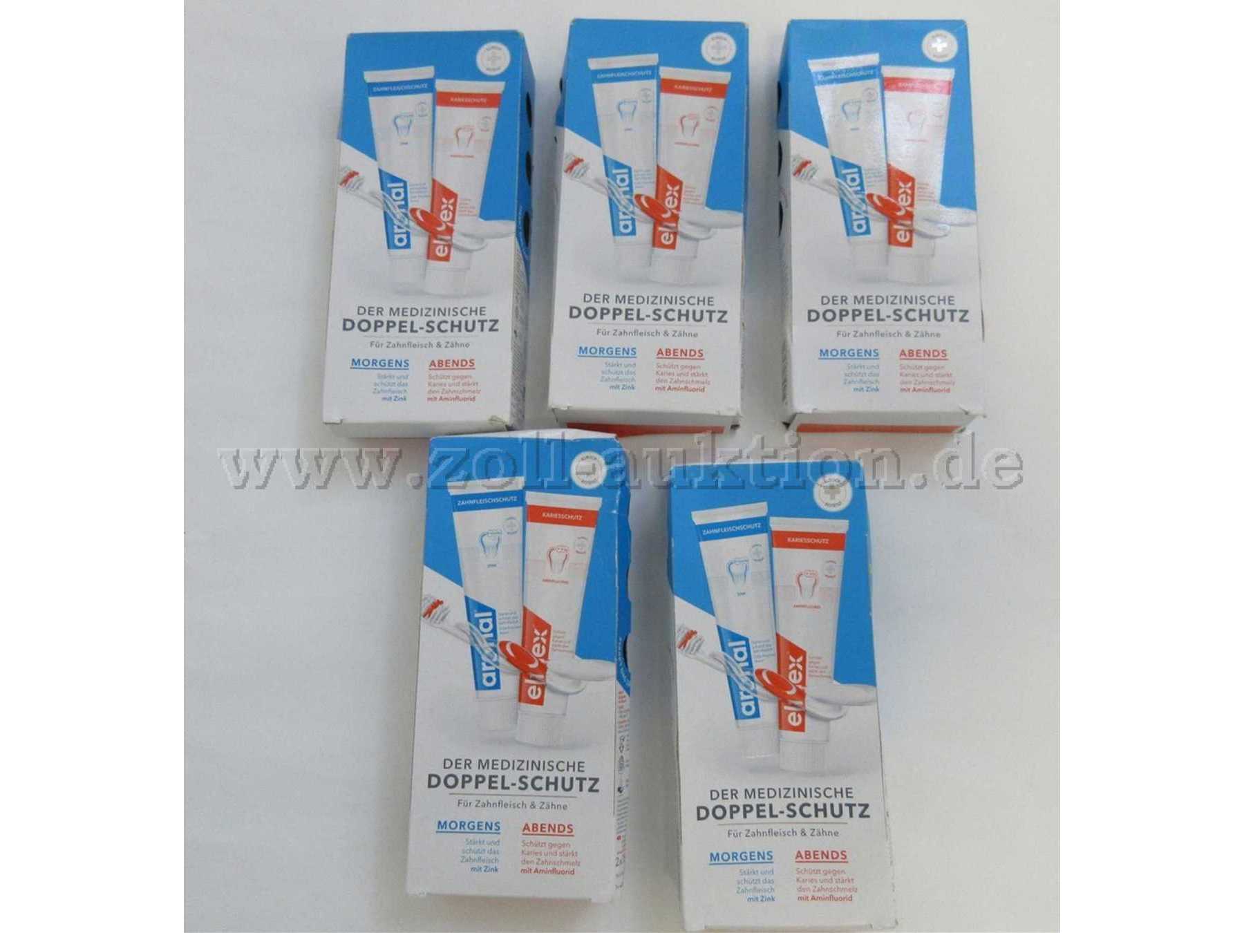 5 Packungen Zahnpasta Aronal und Elmes
