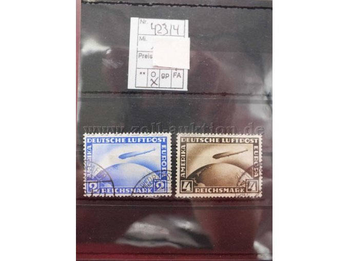 Detailaufnahme der Briefmarken Michel-Katalog Nr. 423/4