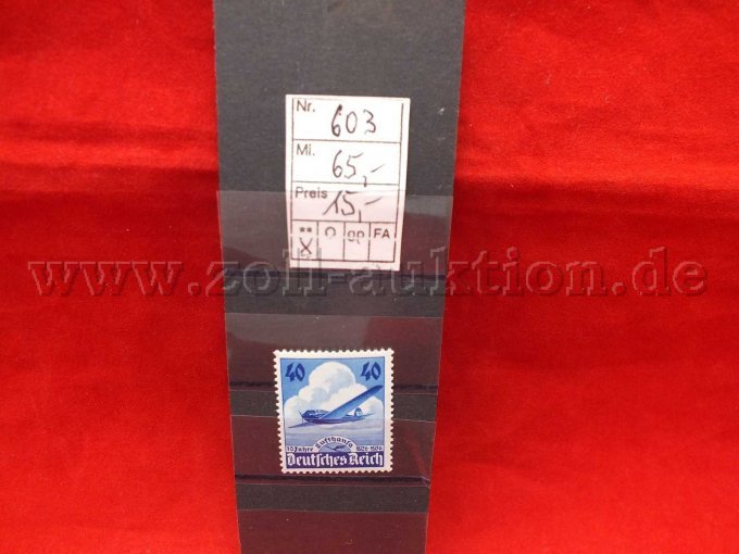 Detailaufnahme der Briefmarken Michel-Katalog Nr. 603