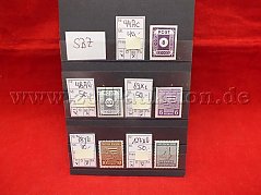 Gesamtansicht der beschriebenen Briefmarken der Auktion