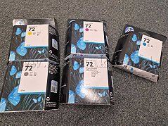 Druckerpatronen - Draufsicht (Yellow, Magenta, Cyan, Photo Black und Grey)
