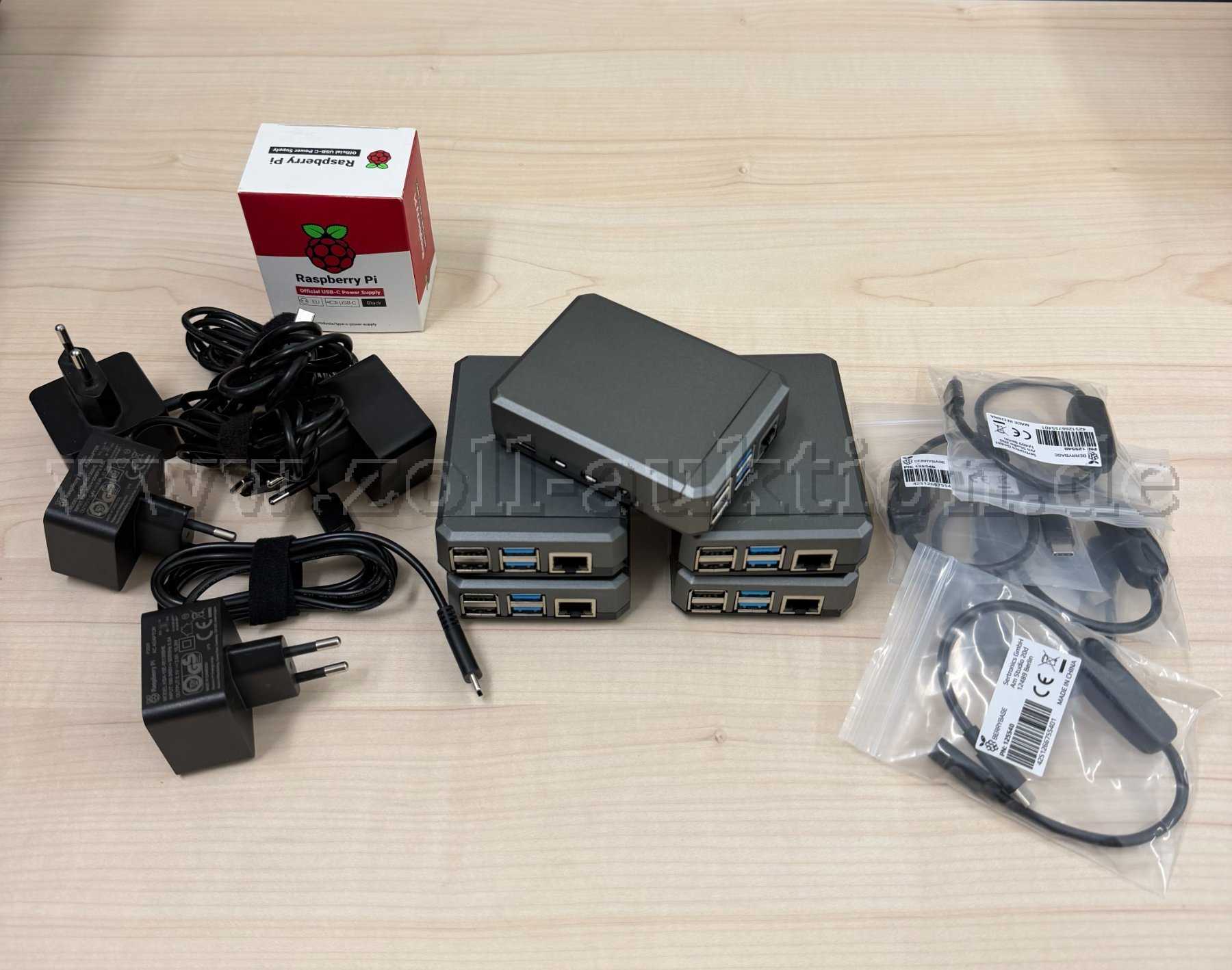 5 komputerów jednopłytkowych (mini-PC) - Raspberry Pi 4 Model B (zestaw 5 sztuk)