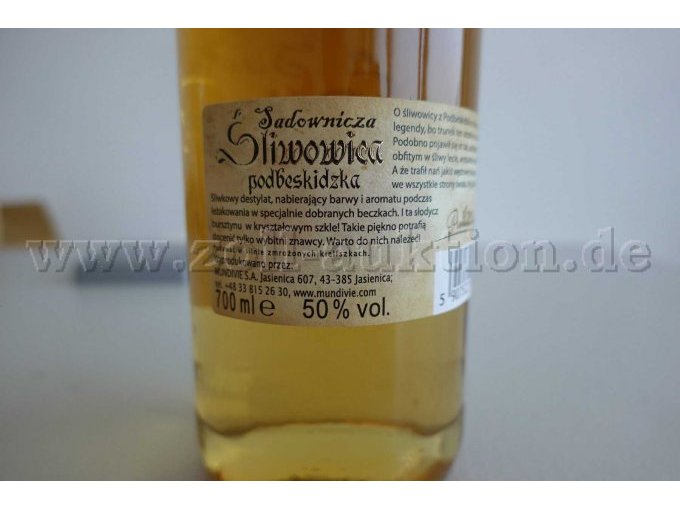 5 Fl. (1x Bialy Bocian Cytryna 285,1x Zubrowka,1x Sliwowica,1x Miodowka,1xEtiuada) – foto 8 – kavel bij Zoll-Auktion, Kiel