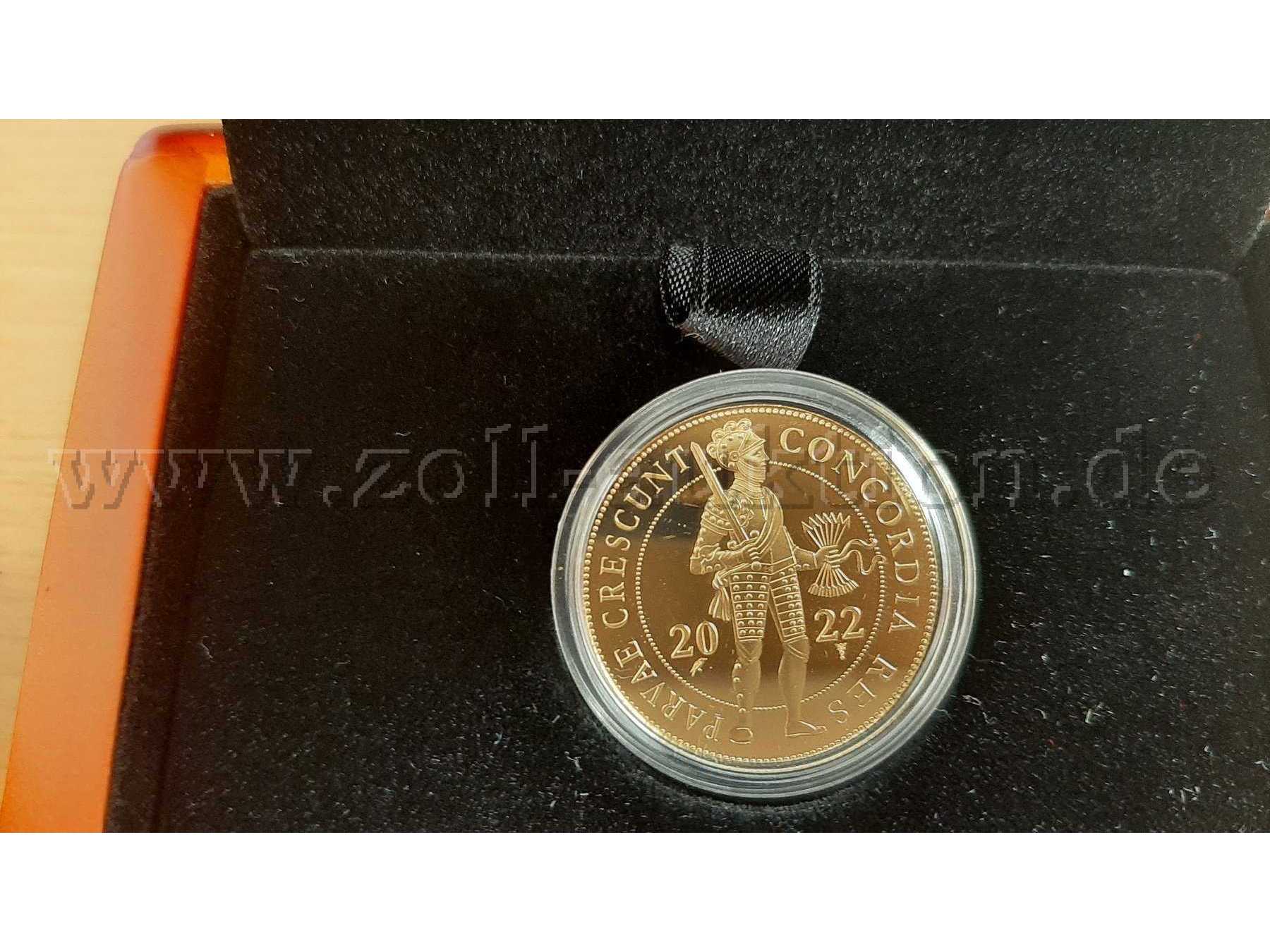 Ansicht Rückseite Goldmünze