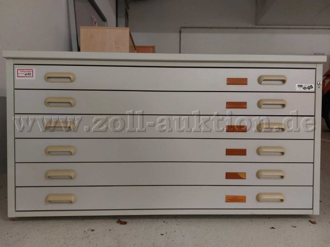 Kartenschrank mit 6 Schubladen