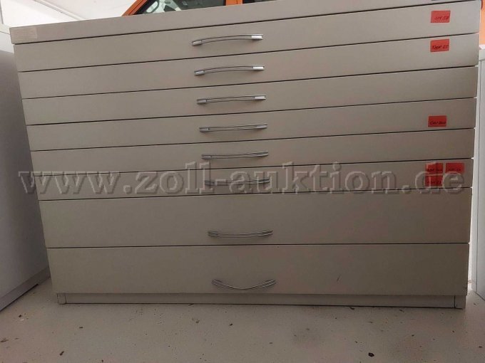 Kartenschrank mit 8 Schubladen