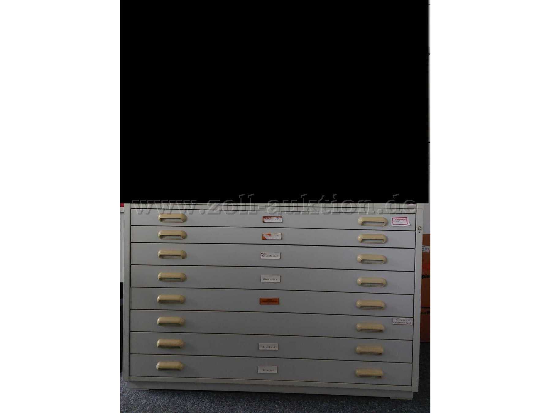 Kartenschrank mit 8 Schubladen