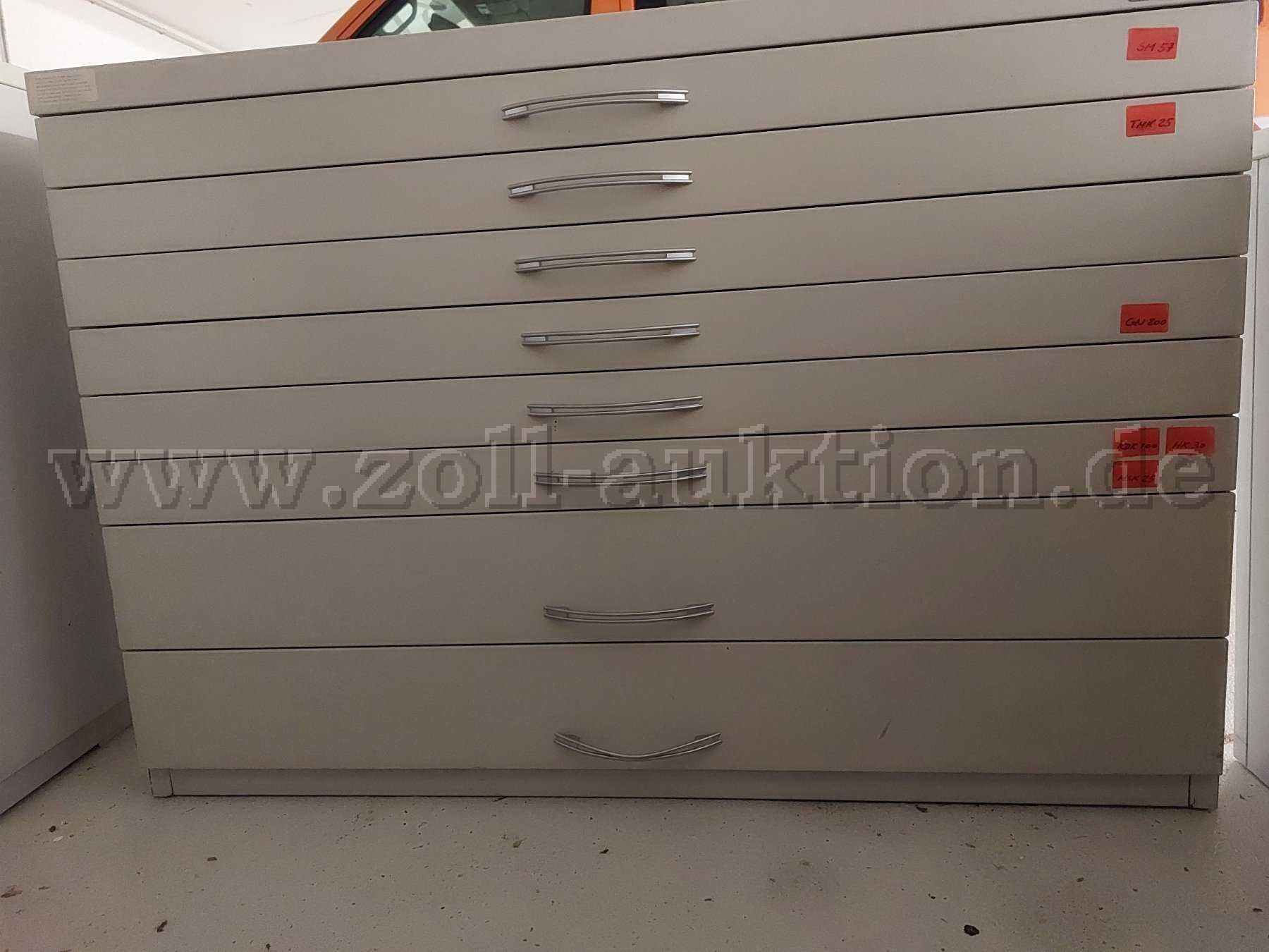 Kartenschrank mit 8 Schubladen