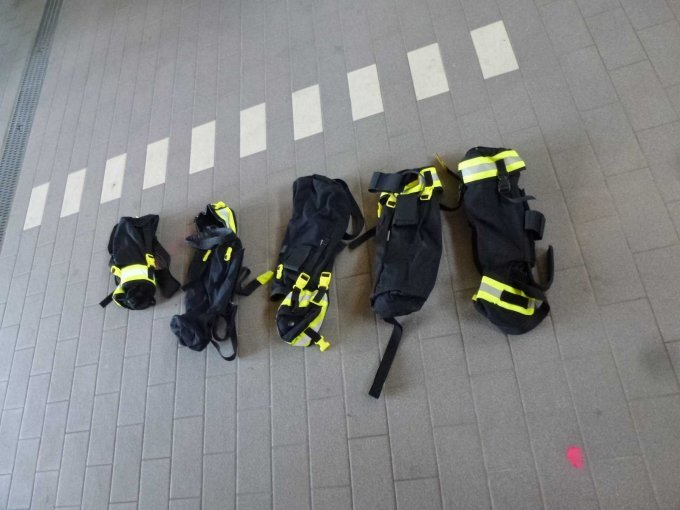 5 Leinenbeutel Feuerwehr