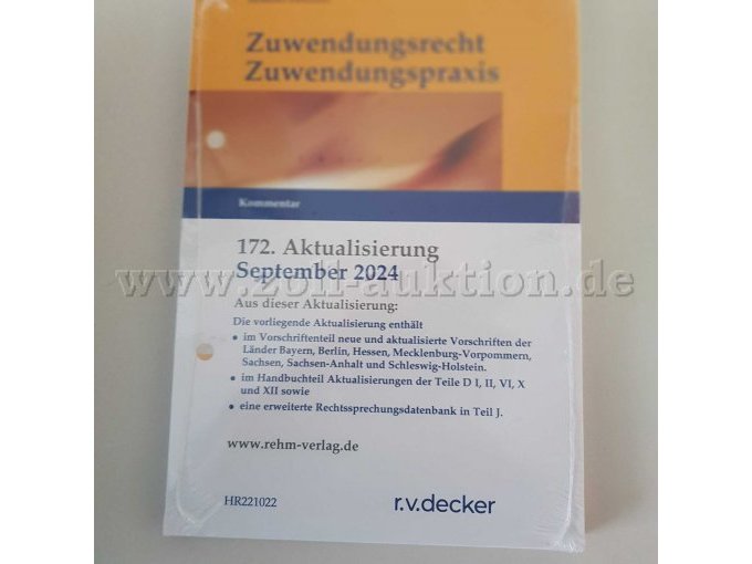Zuwendungsrecht - Beispiel