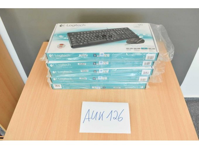 5x Logitech MK120 – Tastatur und Maus Set -OVP-