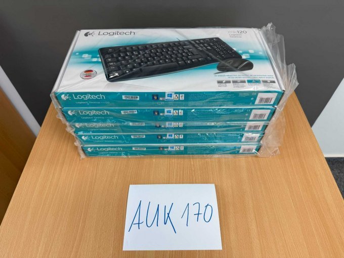 5 x Logitech MK120 – Tastatur und Maus Set -OVP-