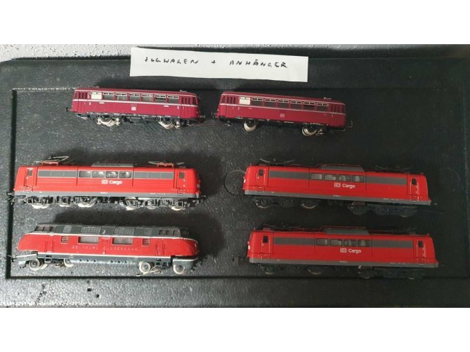 5 Loks und 1 Wagon