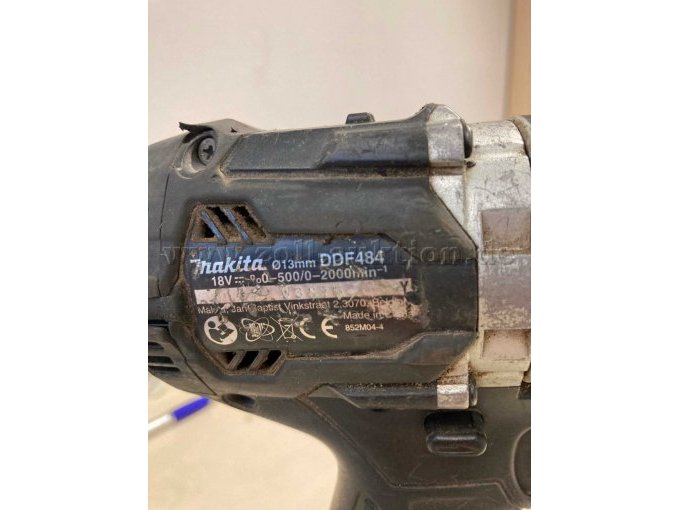 Makita Akkuschrauber Typenschild DDF 484